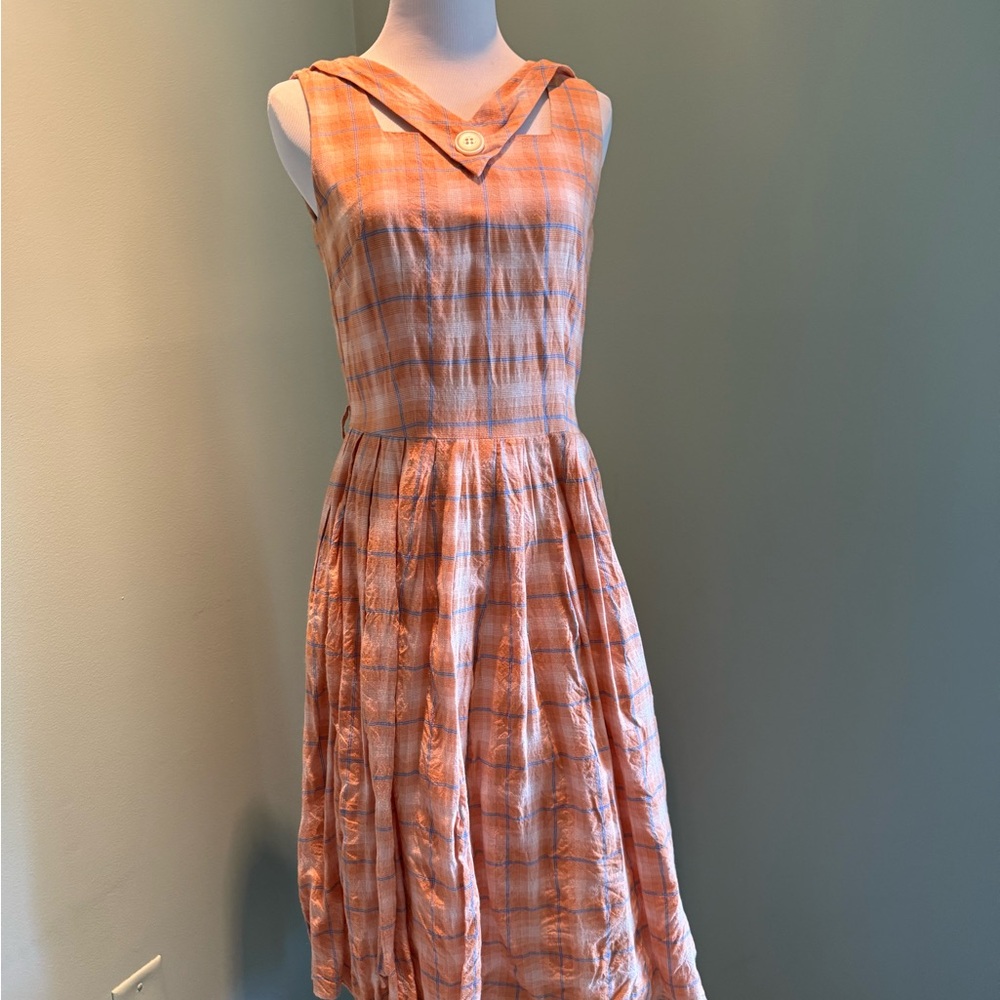 Tailor And Twirl Orange Sundress